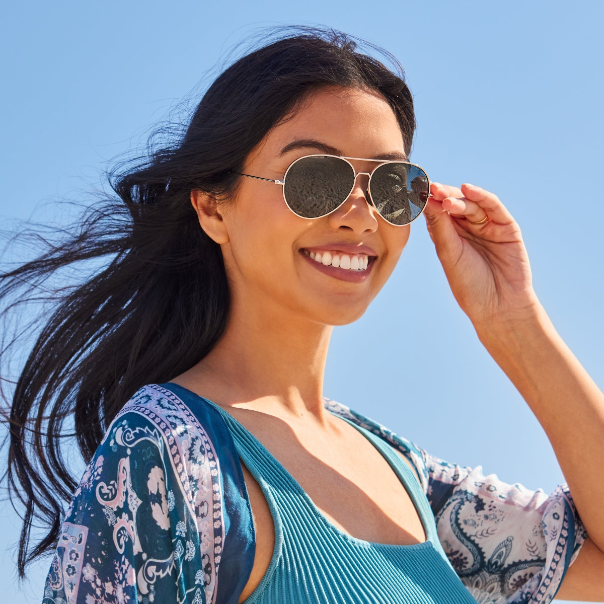 Tangle Free Aviator - Black Gold Polarized - Image 3