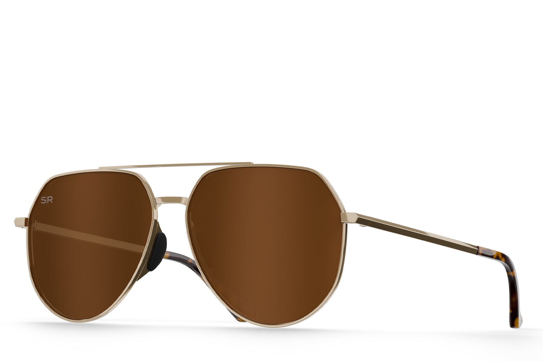 Tangle Free Aviator Hex - Amber Gold Polarized - Image 4
