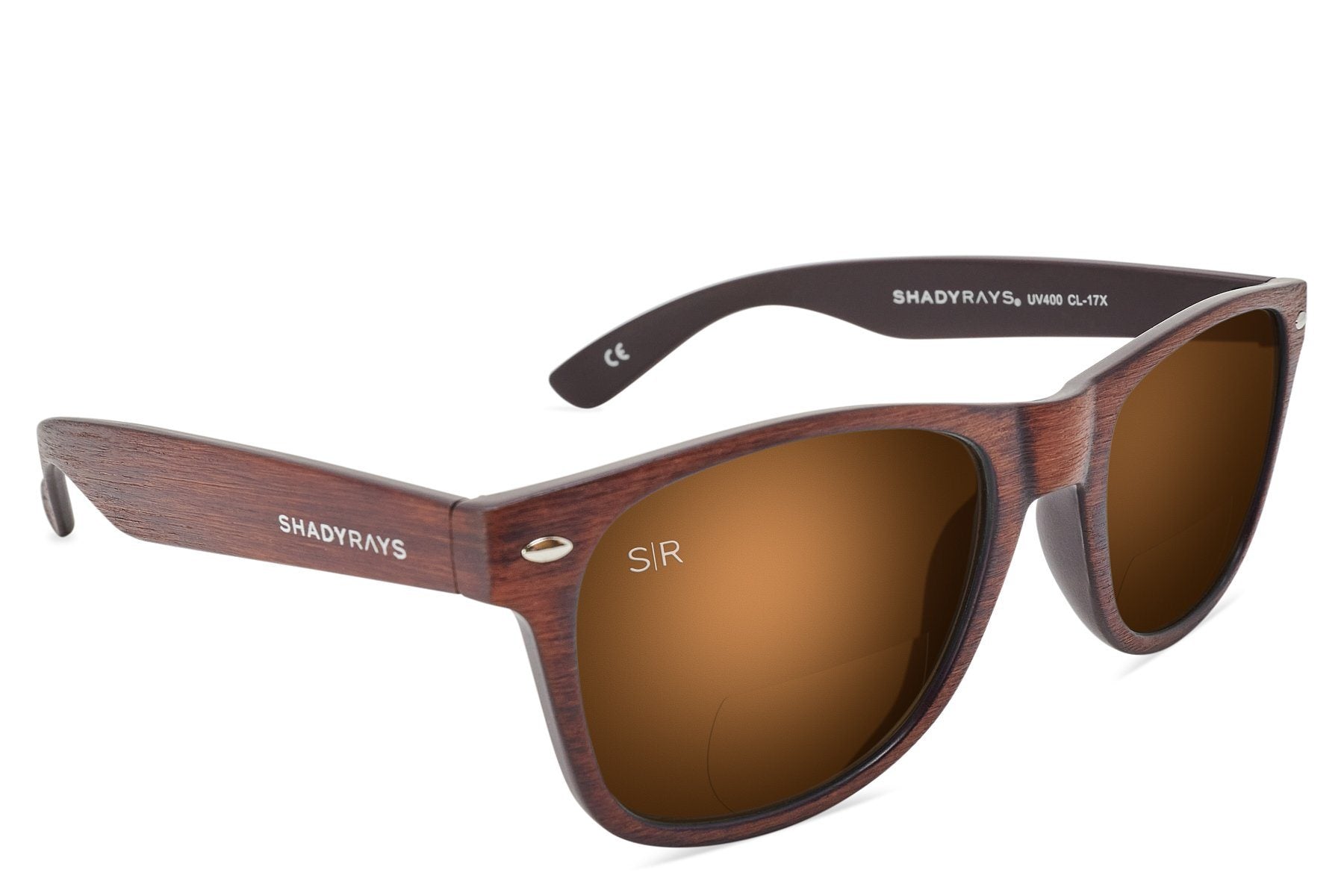 Alternative view of Classic Timber Readers +2.5 - Amber Woods
