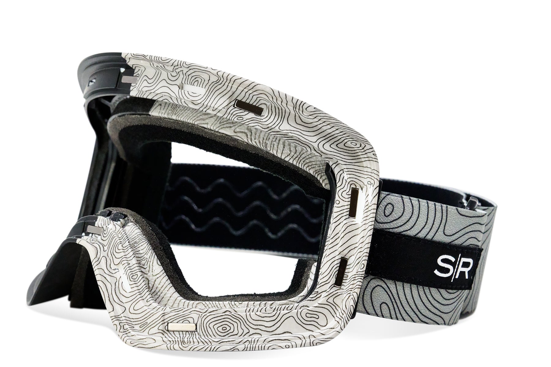 Frontier Snow Goggle - Stealth Terrain Magnetic Frame + Strap (Lens Not Included) - Image 3